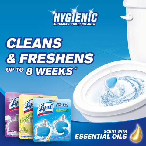 Hygienic Automatic Toilet Bowl Cleaner, Atlantic Fresh, 2ct